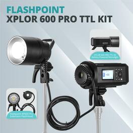 Flashpoint - XPLOR 600PRO TTL Battery-Powered Monolight with XP-600 Pro Extention Head Kit - m (Bowens Mount) - Godox