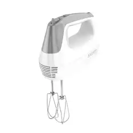 Black+Decker - Black and Decker Lightweight 5-Speed Hand Mixer - White