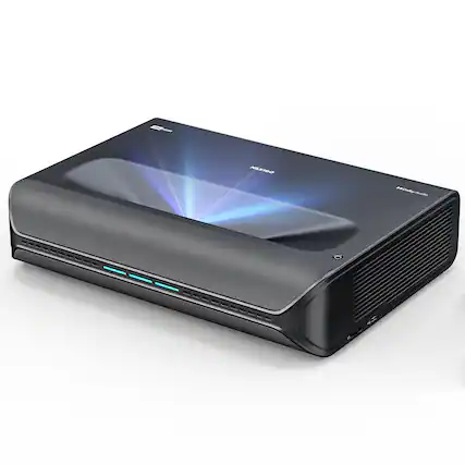 Front. NexiGo - NexiGo Aurora Pro Ultra Short Throw 4K Laser Projector with Dolby Vision, HDR10+, 60W Speakers, 2400 Lumens - Black.