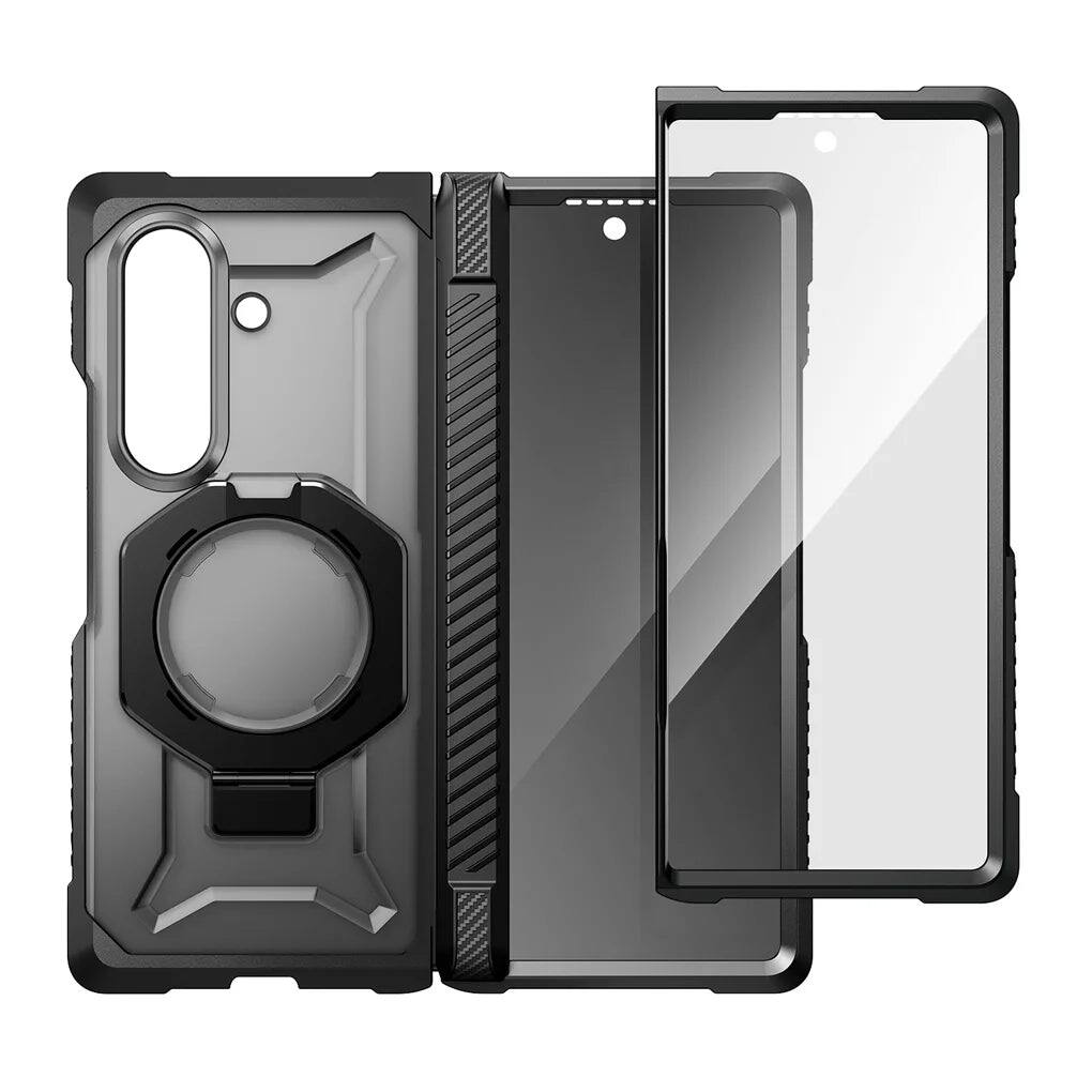 Alt View 5. SUPCASE - UB Grip Rugged MagSafe Case for Samsung Galaxy Z Fold 8 Ultra with Screen Protectors HD & Privacy - Black.