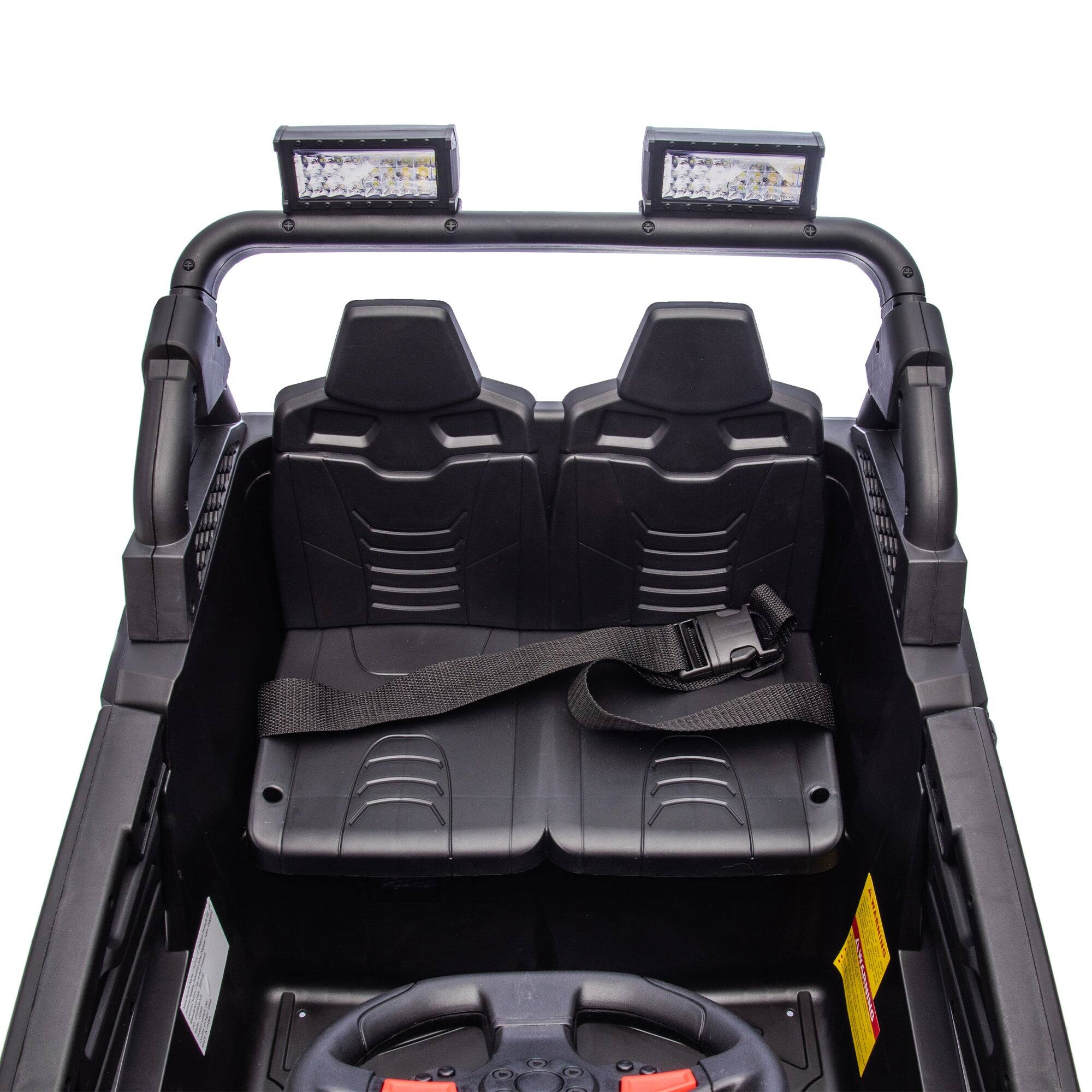 Alt View 4. Boyel Living - 3+ Blue 24V Kids Ride On UTV with Parents Remote Control Twin 200W Motors 4Wheel S - blue.