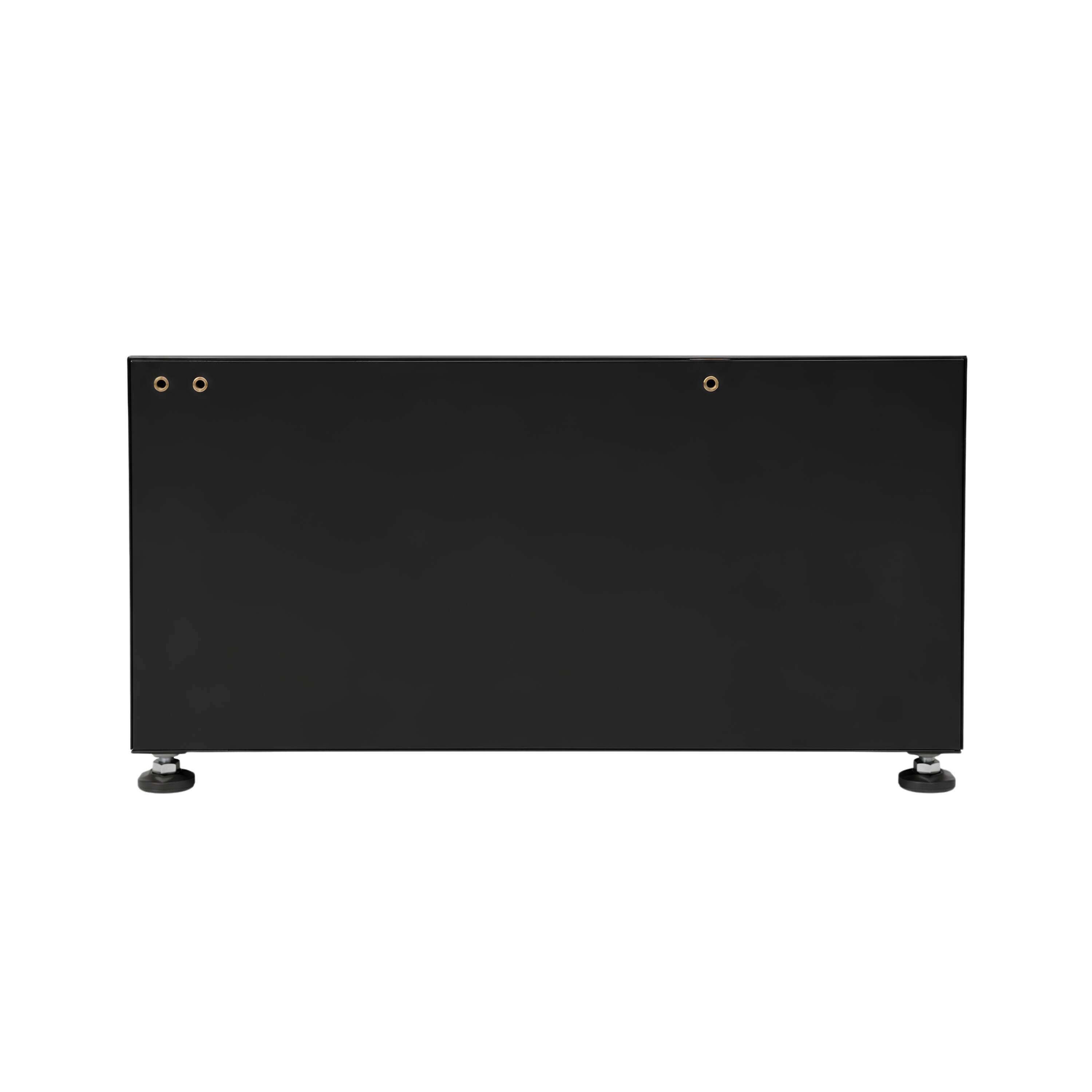 Alt View 2. Equator - Equator 24in Laundry Pedestal 13 inch tall + Rollout Storage Drawer Adjustable feet - Black.