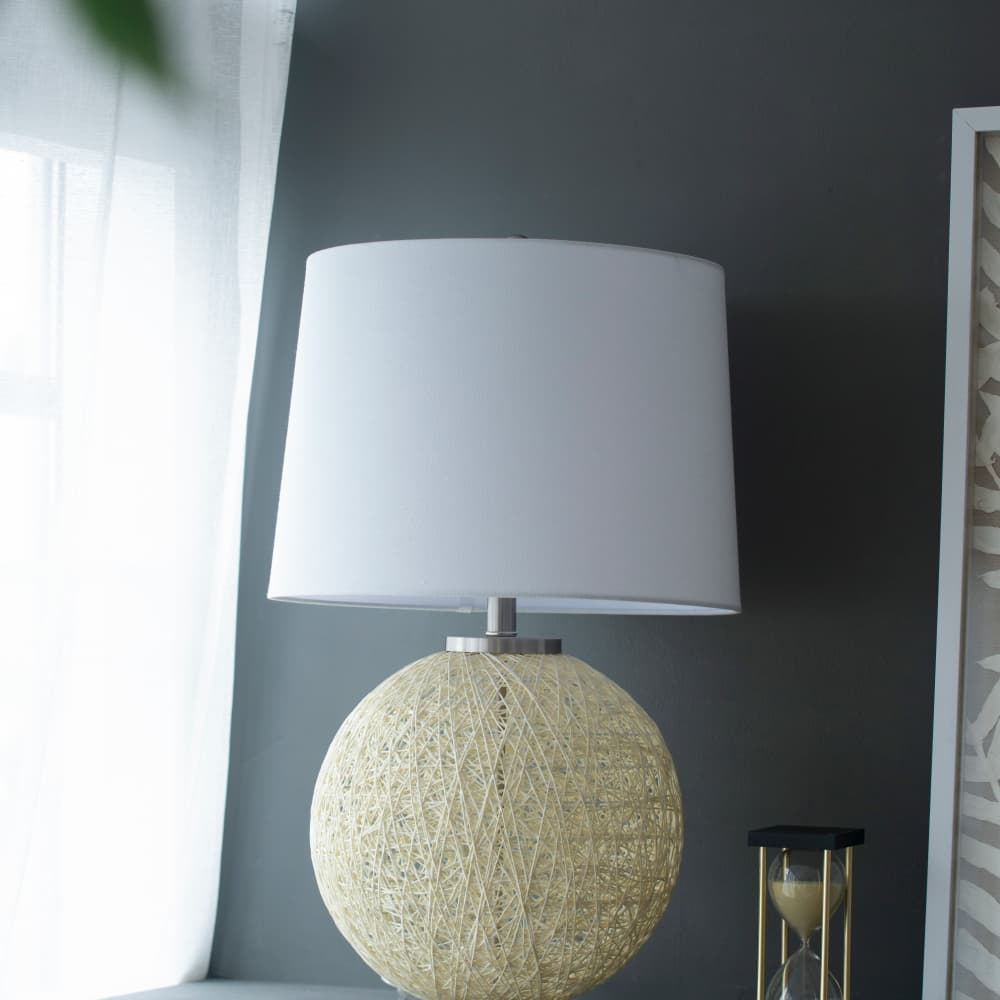 Alt View 7. Luckbyte - 16.1x26 Inch Table Lamp With Beige Paper Base.