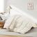Angle. Peace Nest - Peace Nest Luxurious Hotel Feather and Down Fiber Comforter, All Season Duvet Insert, Ivory, Full/Queen - Ivory.