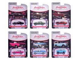 Barrett Jackson "Scottsdale Edition" Set of 6 Cars Series 14 1/64 Diecast Model Cars by Greenlight - Multicolor