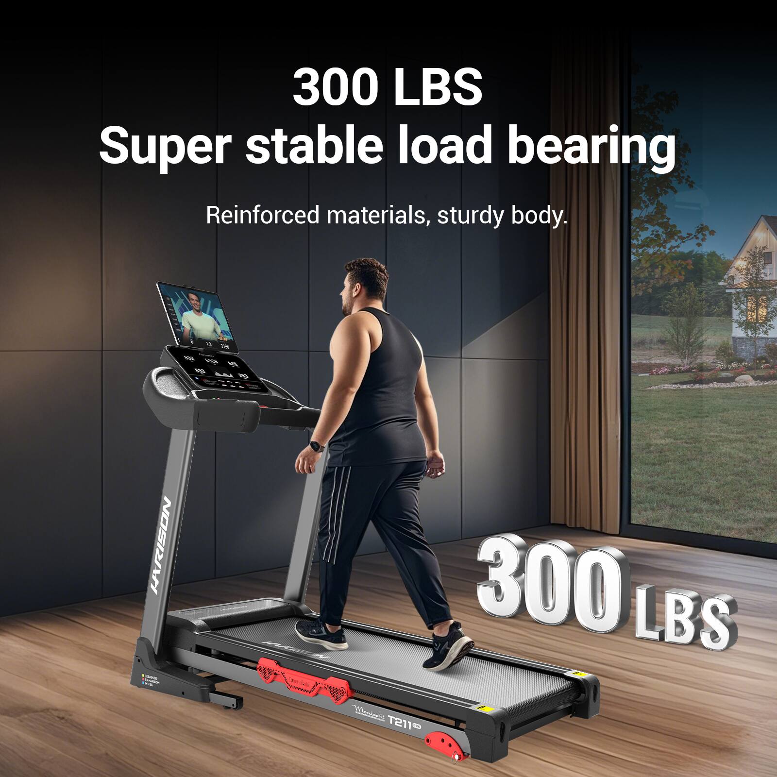 300 LBS Super stable load bearing Reinforced materials, sturdy body. LRISON I - 300 LBS