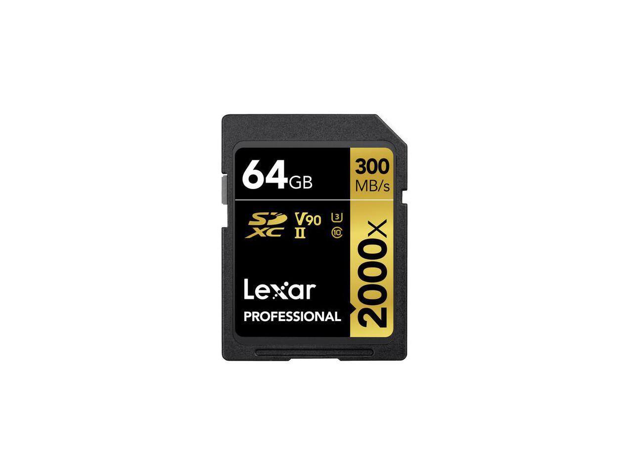 64GB 300 MB/s SP V90 XC II C Lexar PROFESSIONAL 2000x