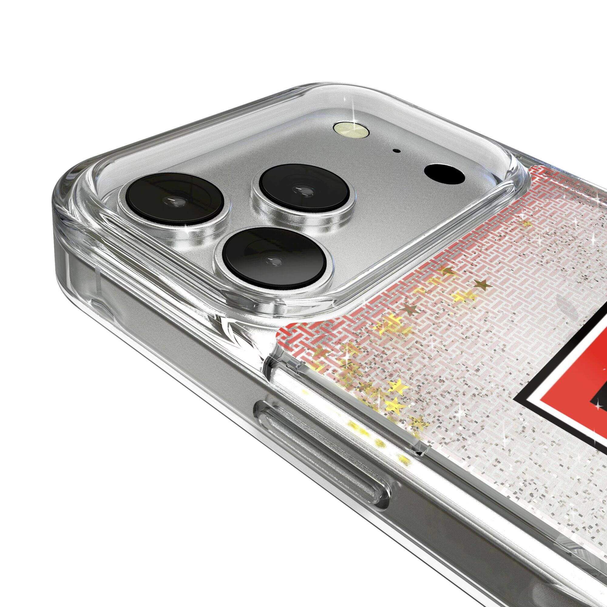 Alt View 2. Keyscaper - Texas Tech Red Raiders Linen Logo iPhone Glitter Case - 16 Pro Max - Multicolor.