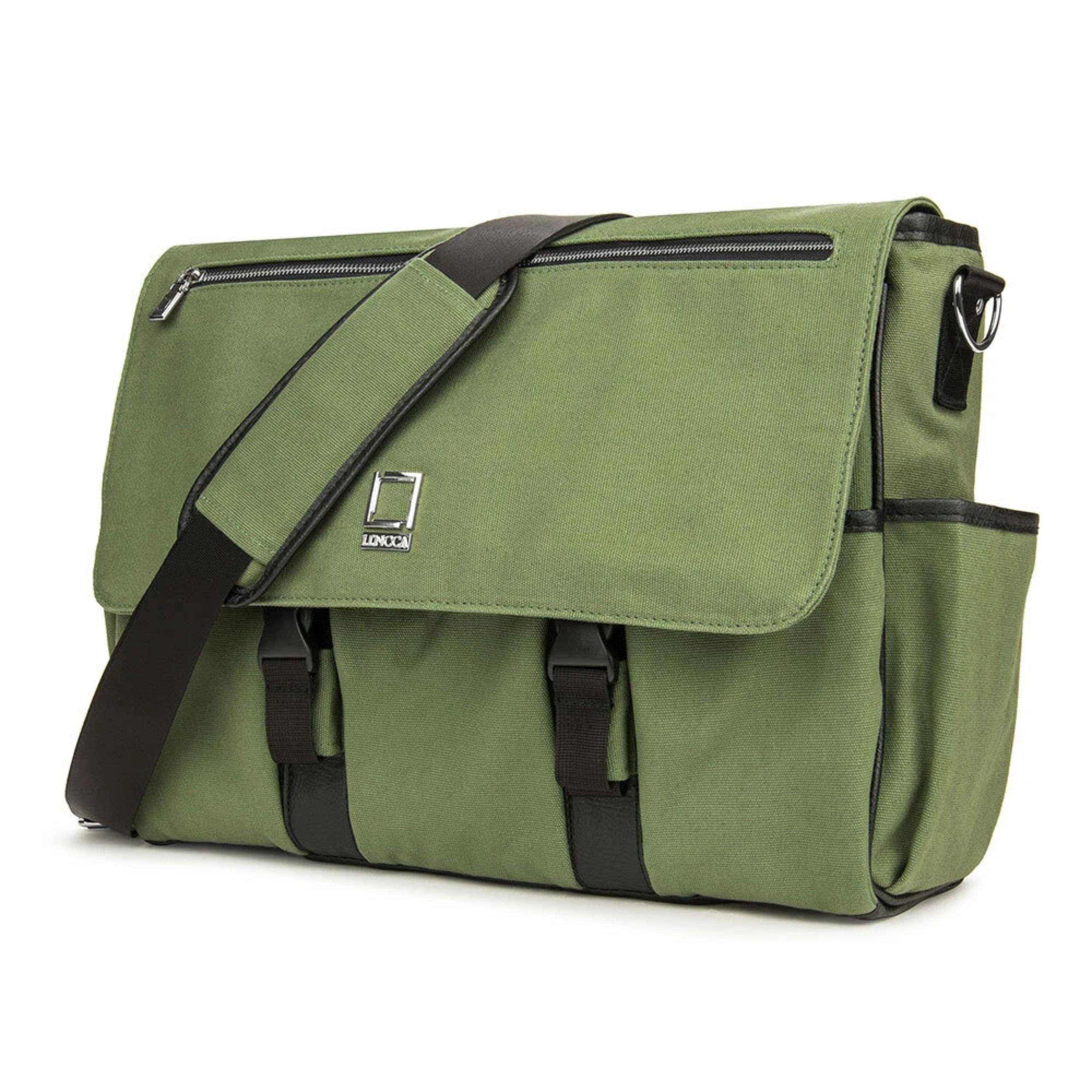 Kitcheniva - DSLR Mirrorless Camera Laptop Shoulder Messenger Photography Bag - Forest Green