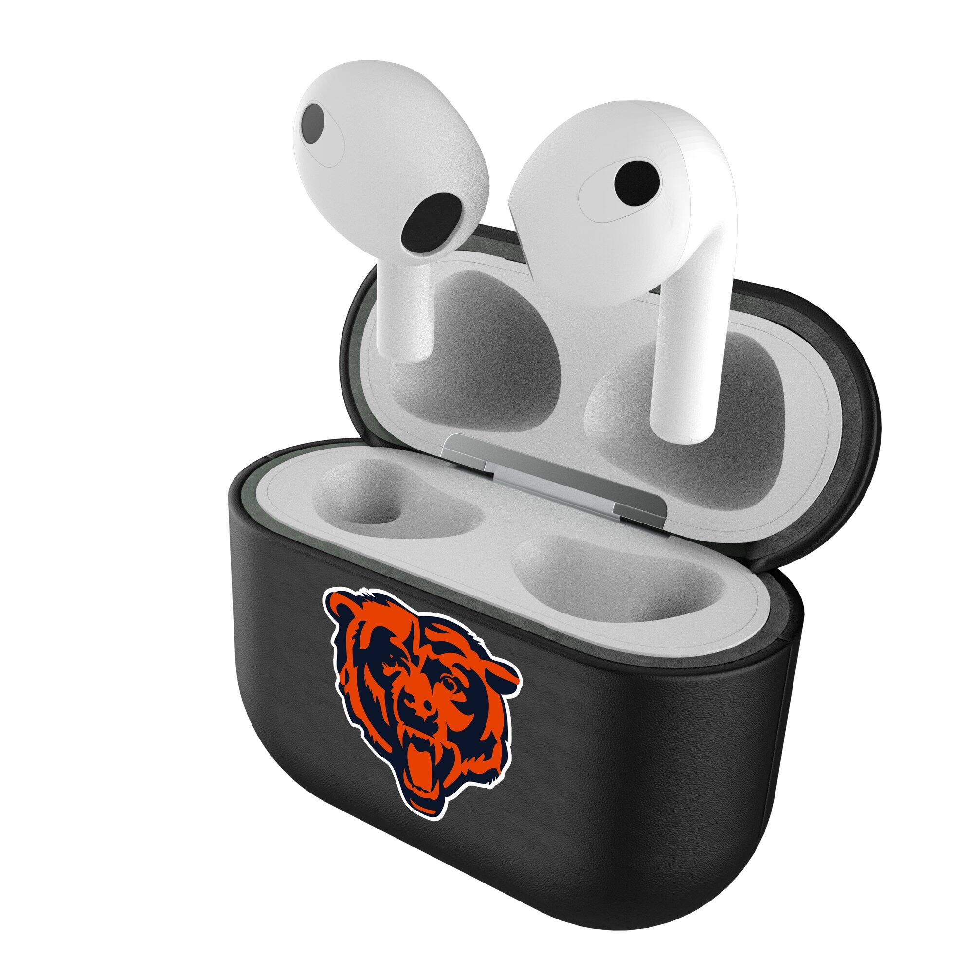 Alt View 3. Keyscaper - Chicago Bears Black Chicago Bears Insignia AirPods 3rd Gen Case Cover - Black.