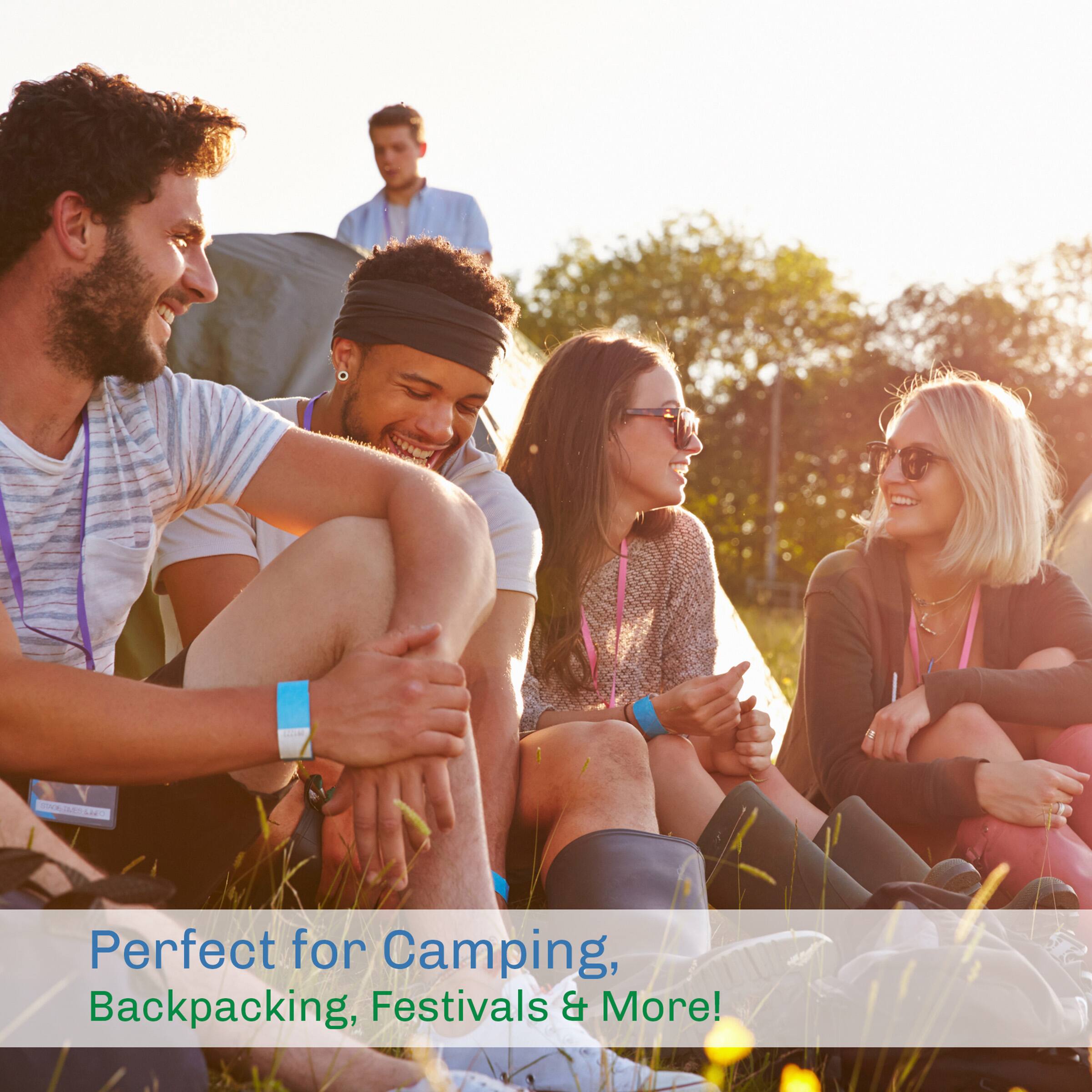 Perfect for Camping, Backpacking, Festivals & More!