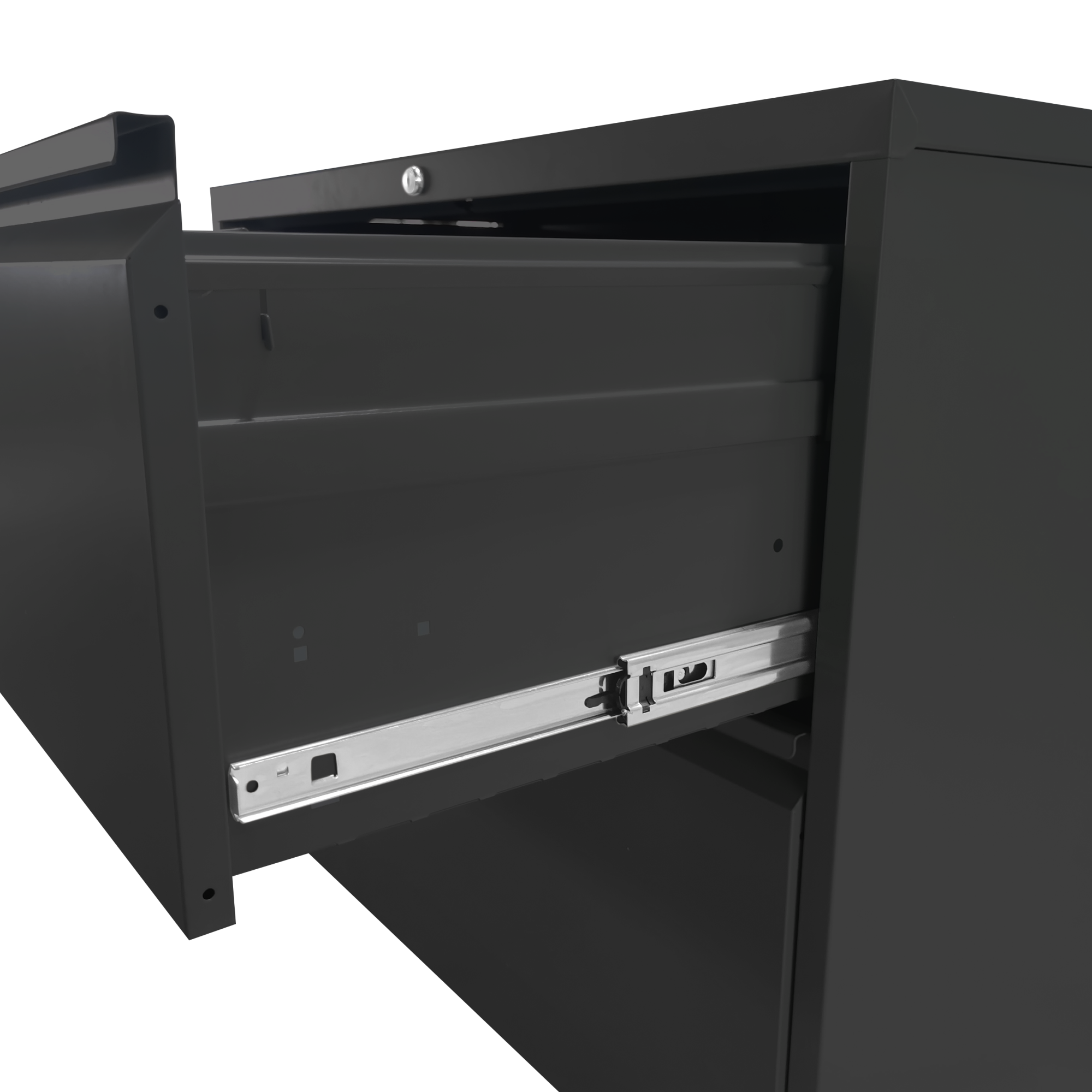 Alt View 9. GOODSILO - High-Capacity Metal File Cabinet with Lock for A4/Legal/Letter Storage - 5 Drawers - Black.