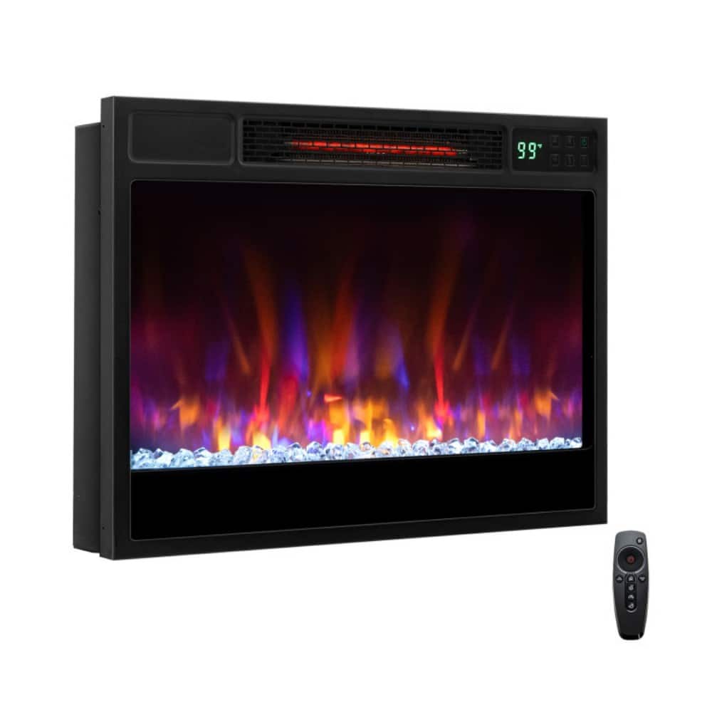 SKONYON - 23 Inch Recessed Electric Fireplace Insert with Remote Control