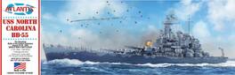 PopMarket - USS North Carolina (BB-55) World War II Battleship The Showboat 1:500 Scale Model Kit - COLLECTIBLES - Multicolor