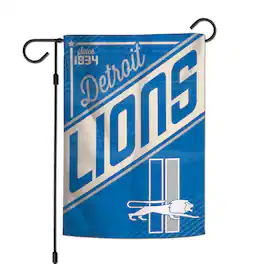WinCraft - Detroit Lions 2-Sided 12'' x 18'' Team Garden Flag - Multicolor