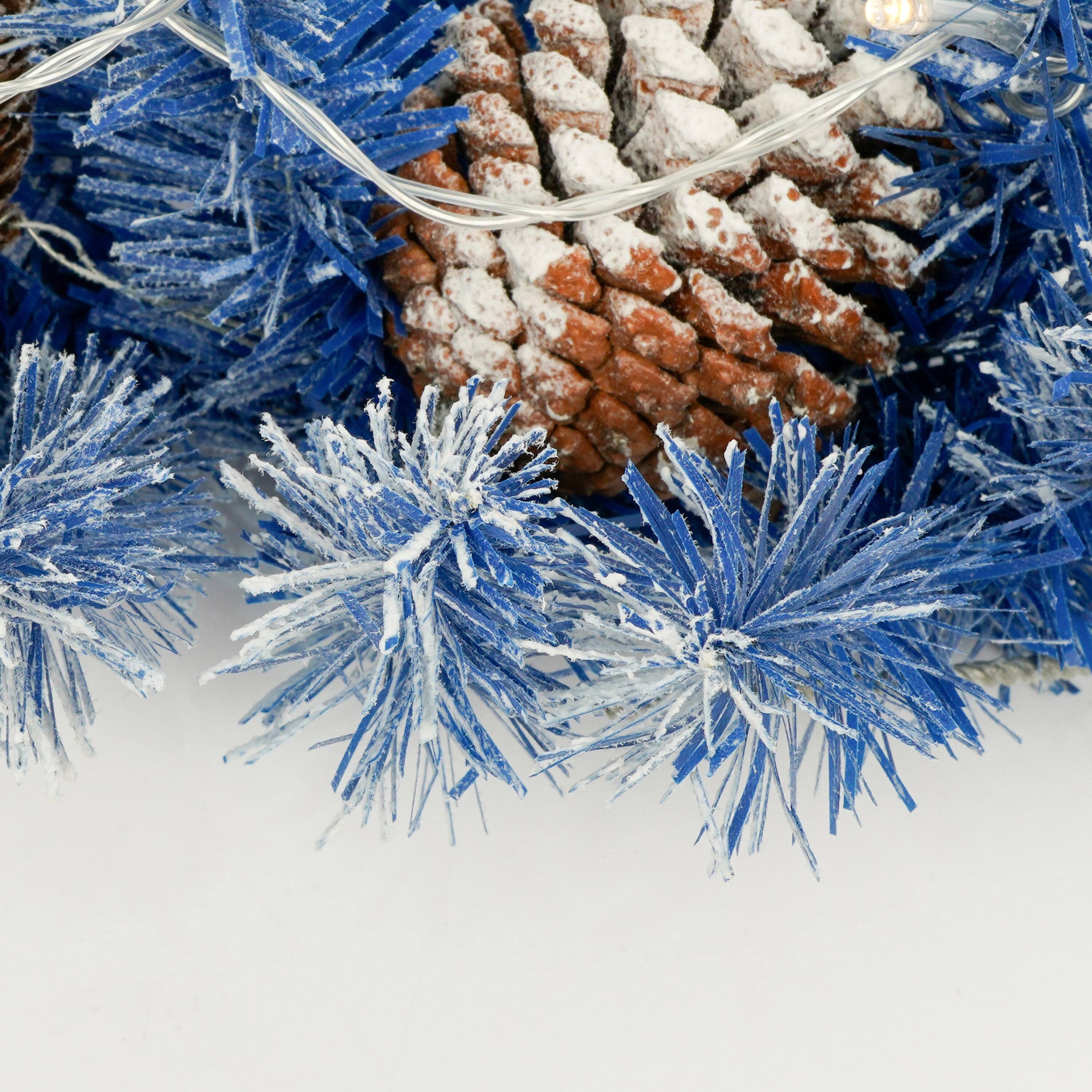 Alt View 8. Hivvago - Pre-lit Xmas Tree Artificial Christmas 4-Piece Set - Blue.