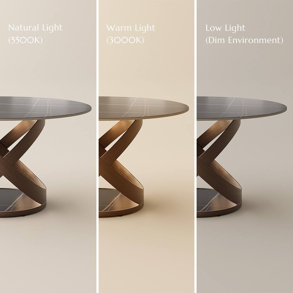 Natural Light (5500K)  
Warm Light (3000K)  
Low Light (Dim Environment)