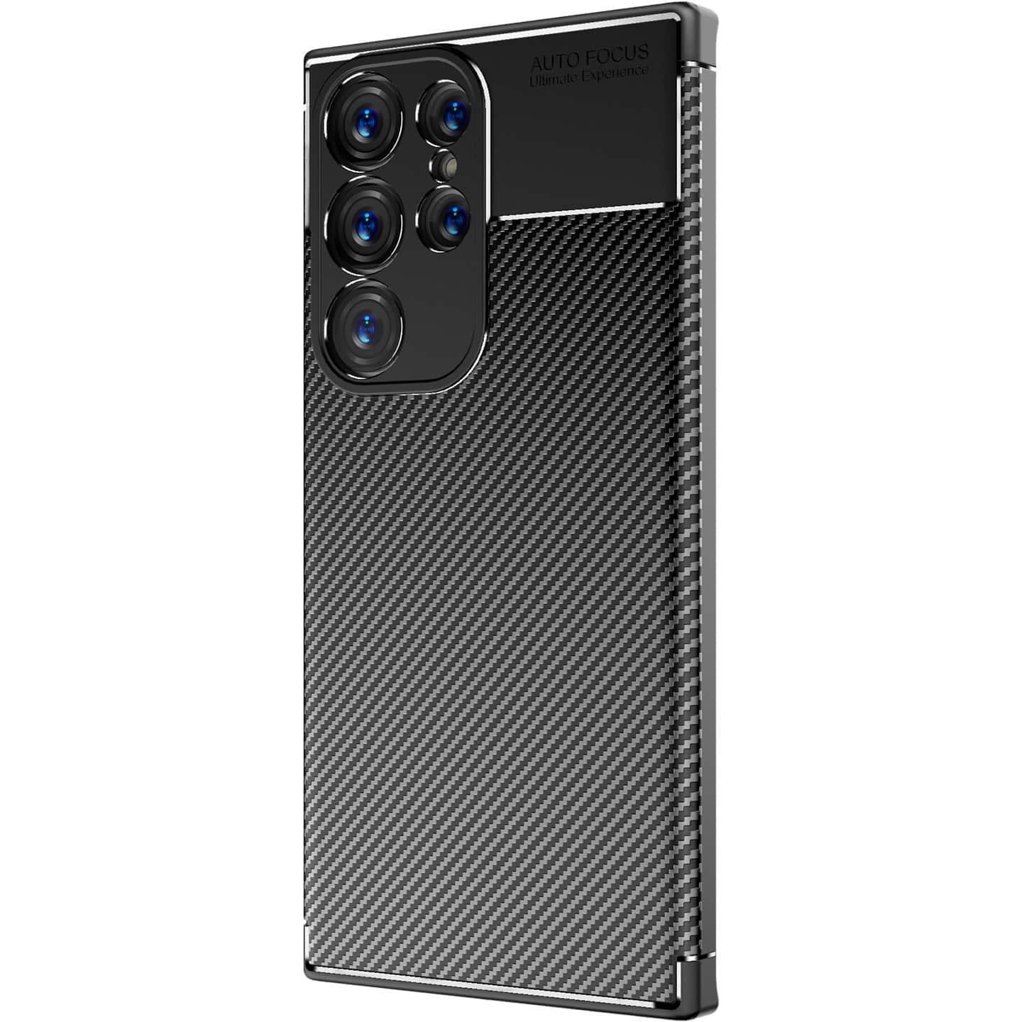 Left. SaharaCase - Anti-Slip Series Case for Samsung Galaxy S23 Ultra - Black.