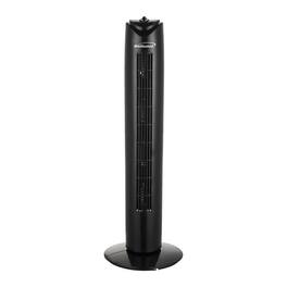 Brentwood - 32" 3-Speed Portable Oscillating Tower Fan with Timer, Model F-32T - Black