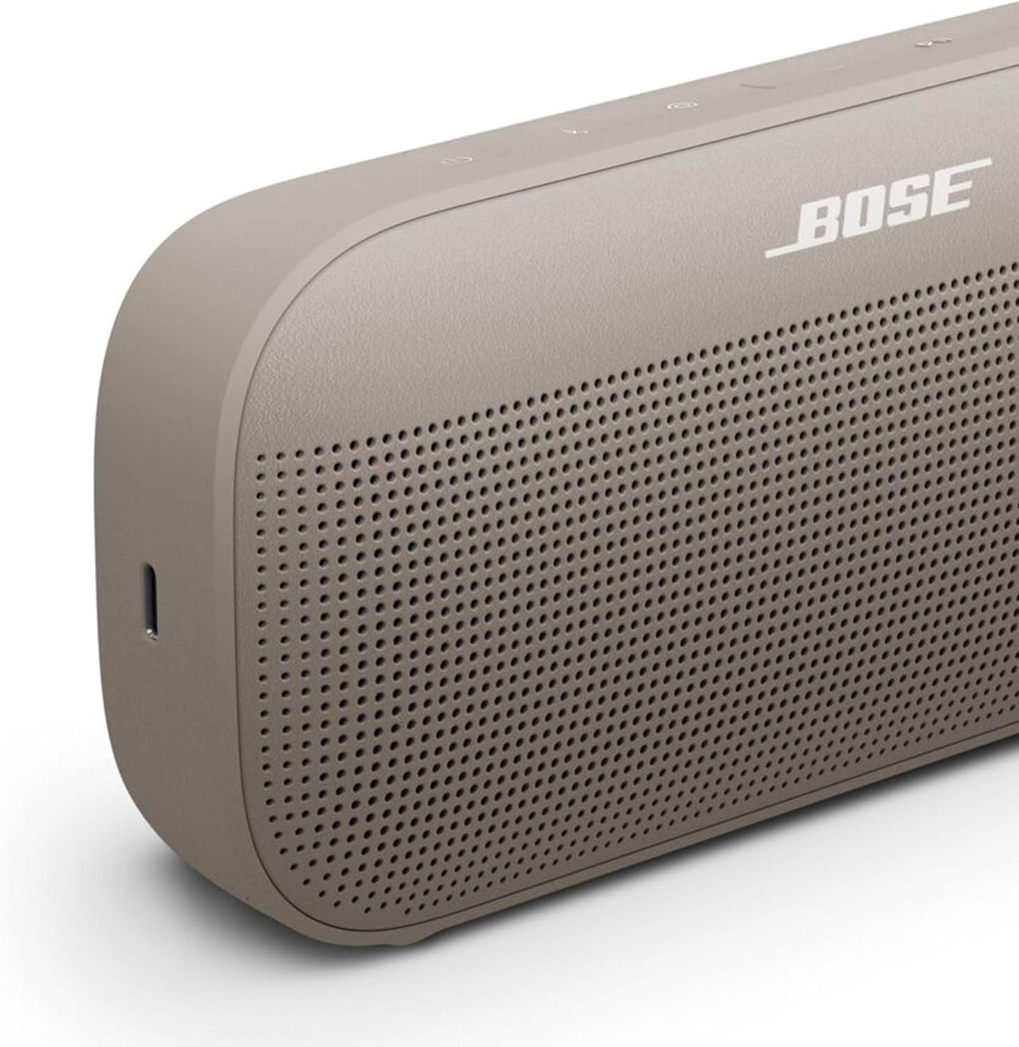Angle. Bose - Bose SoundLink Flex Bluetooth Speaker (2nd Gen) Bundle with Fast Charger - Portable (Sandstone) - Sandstone.