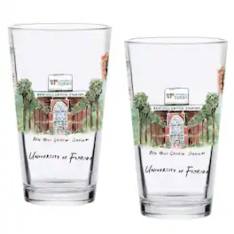Indigo Falls - Florida Gators 2-Pack 16oz.-Laura Wilcox University Pint Set - Multicolor