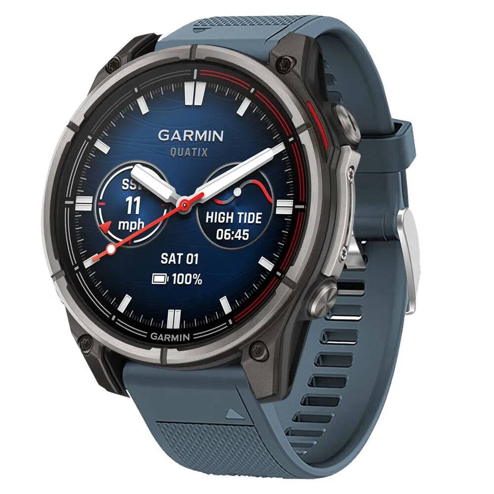 GARMIN QUATIX  
SS 11 mph  
HIGH TIDE 06:45  
SAT 01  
100%  
GARMIN