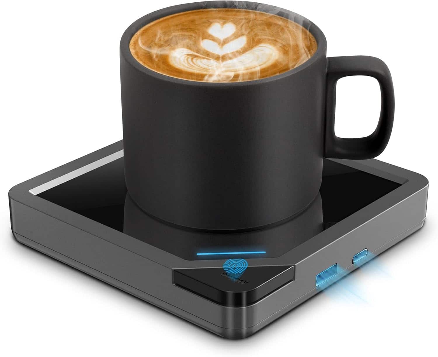 Schertz - Coffee Mug Warmer – USB Powered, Smart Heating - Black