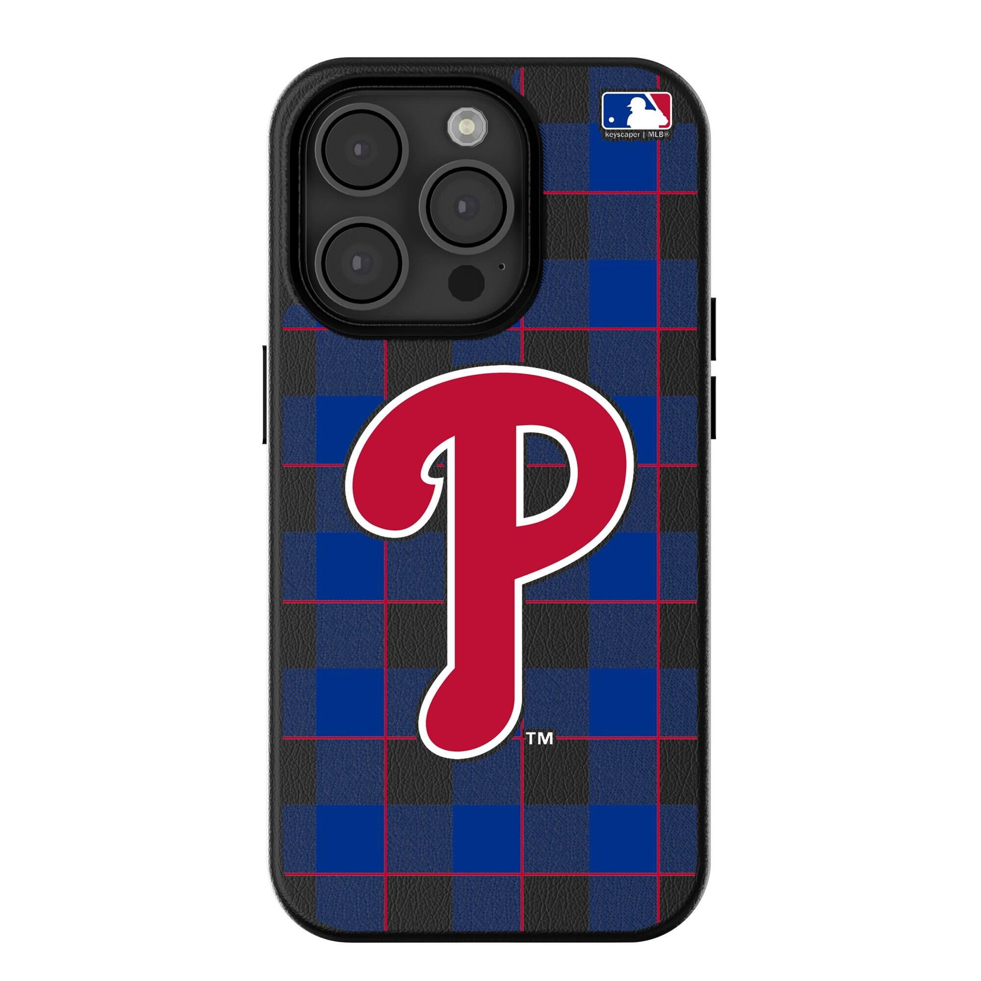 Keyscaper - MLB - Philadelphia Phillies - Plaid Magnetic Bump iPhone Case - 16 Plus - Black price history on PriceWatchPro