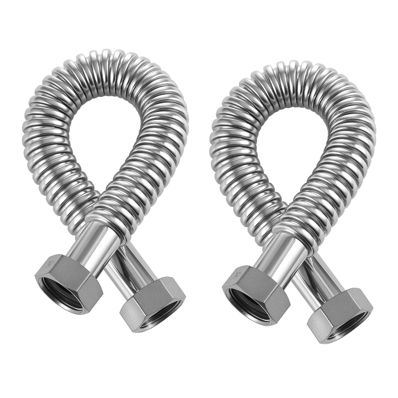 Alt View 5. VEVOR - Water Heater Kit, 18 Inch Length Water Heater Flex Connector, Waters Heaters Installation Kit - Silver.