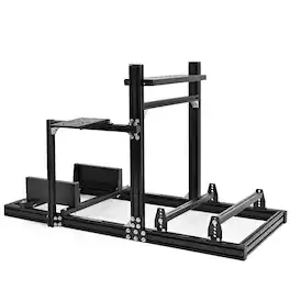 Dardoo - 3060 F1 Aluminum Alloy Racing Sim Cockpit For Logitech G29 G920, for MOZA R5 R9 R12 - Black