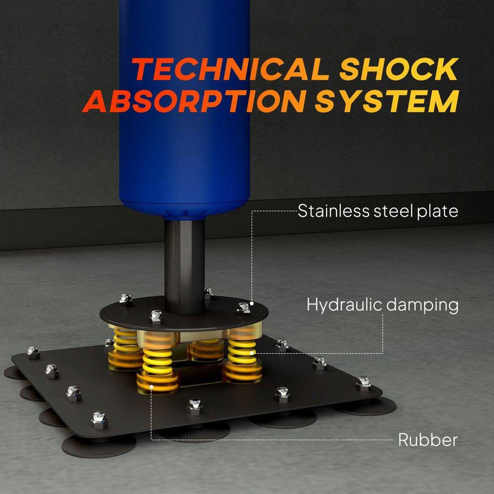 TECHNICAL SHOCK ABSORPTION SYSTEM

- Stainless steel plate
- Hydraulic damping
- Rubber