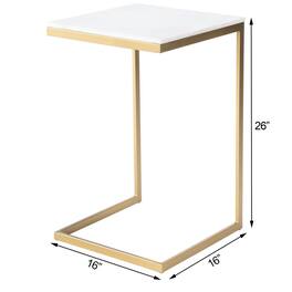 Butler Specialty - Lawler Marble C- Side Table - Gold