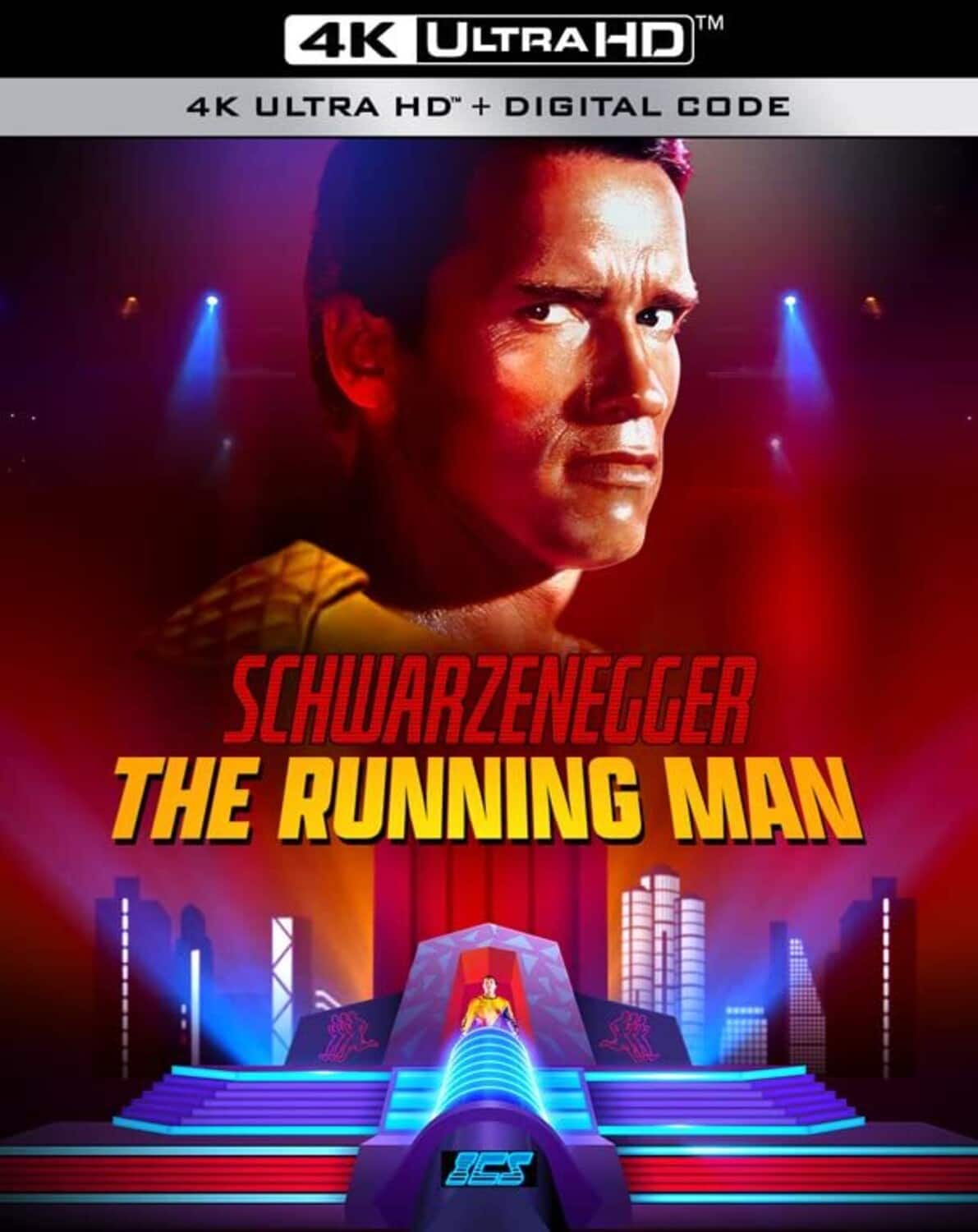 Front. The Running Man   - 4K Blu-Ray.