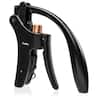 Ivation - Wine Bottle Opener, Manual Handheld Wine Opener with Ergonomic Lever Pump and More - Silver