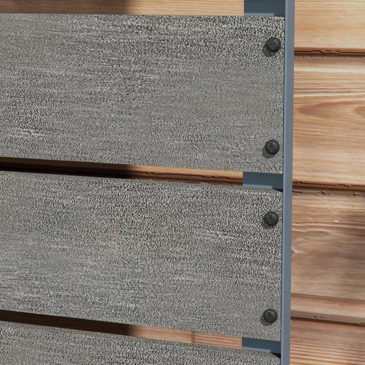 Alt View 7. PULUZ - Trellis Planter for Climbing Plants, Raised Garden Bed with Trellis, Planter Box for Outdoor - Gray.