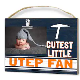 Jardine - UTEP Miners 8'' x 10'' Cutest Little Fan Team Logo Clip Photo Frame - Orange