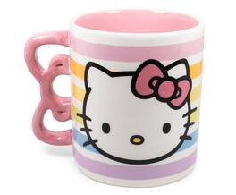 Silver Buffalo - Hello Kitty Bow Handle Ceramic Mug | Holds 20 Ounces - Pink