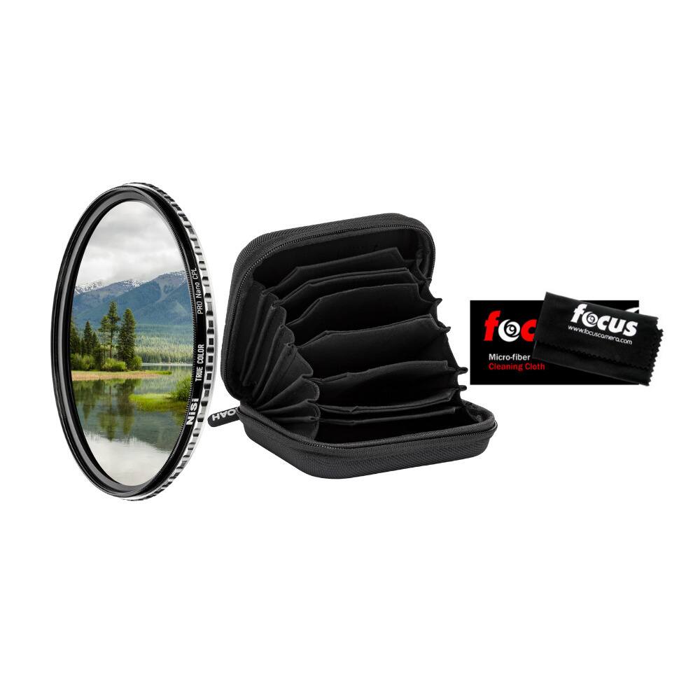 NiSi - 95mm True Color Pro Nano CPL Circular Polarizing Filter with Case Bundle