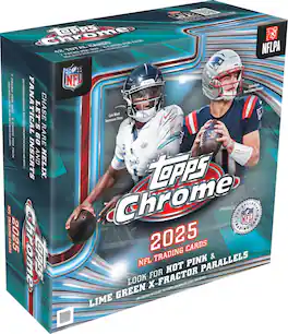 2025 Topps Chrome Football Mega Box