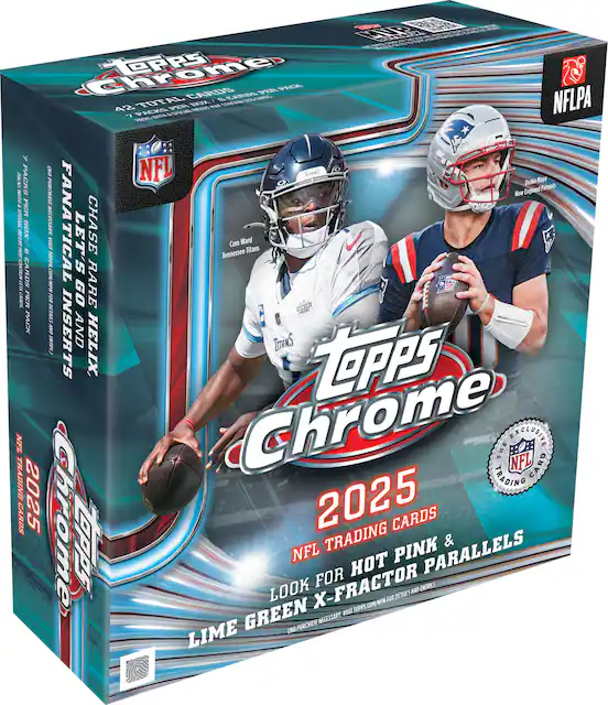 2025 Topps Chrome Football Mega Box