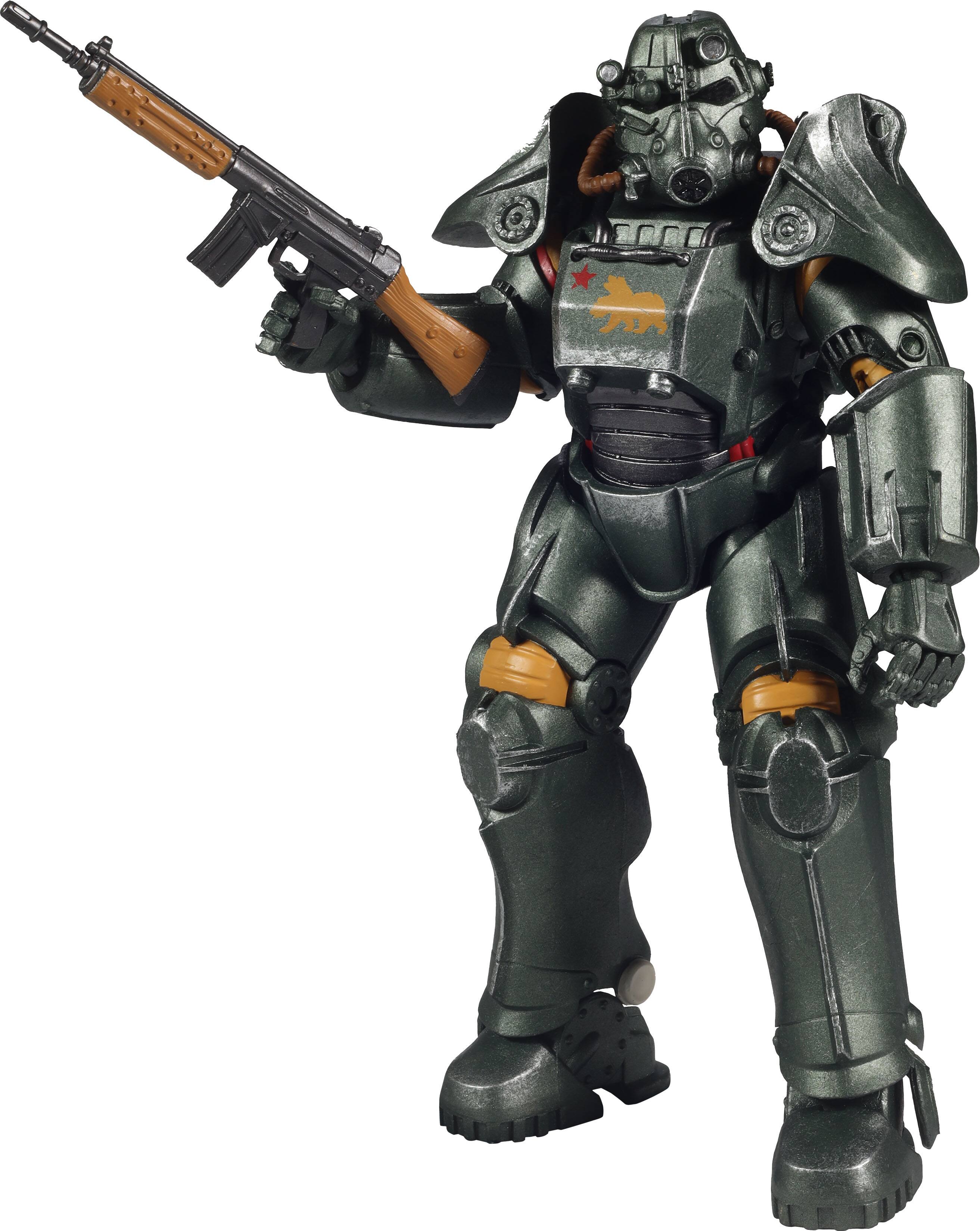 Angle. McFarlane Toys - Fallout NCR Salvaged Power Armor 7.9" Action Figure - McFarlane Gaming Edition.
