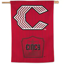 WinCraft - Cincinnati Reds 2026 City Connect Single-Sided 28" x 40" Vertical Banner - Multicolor
