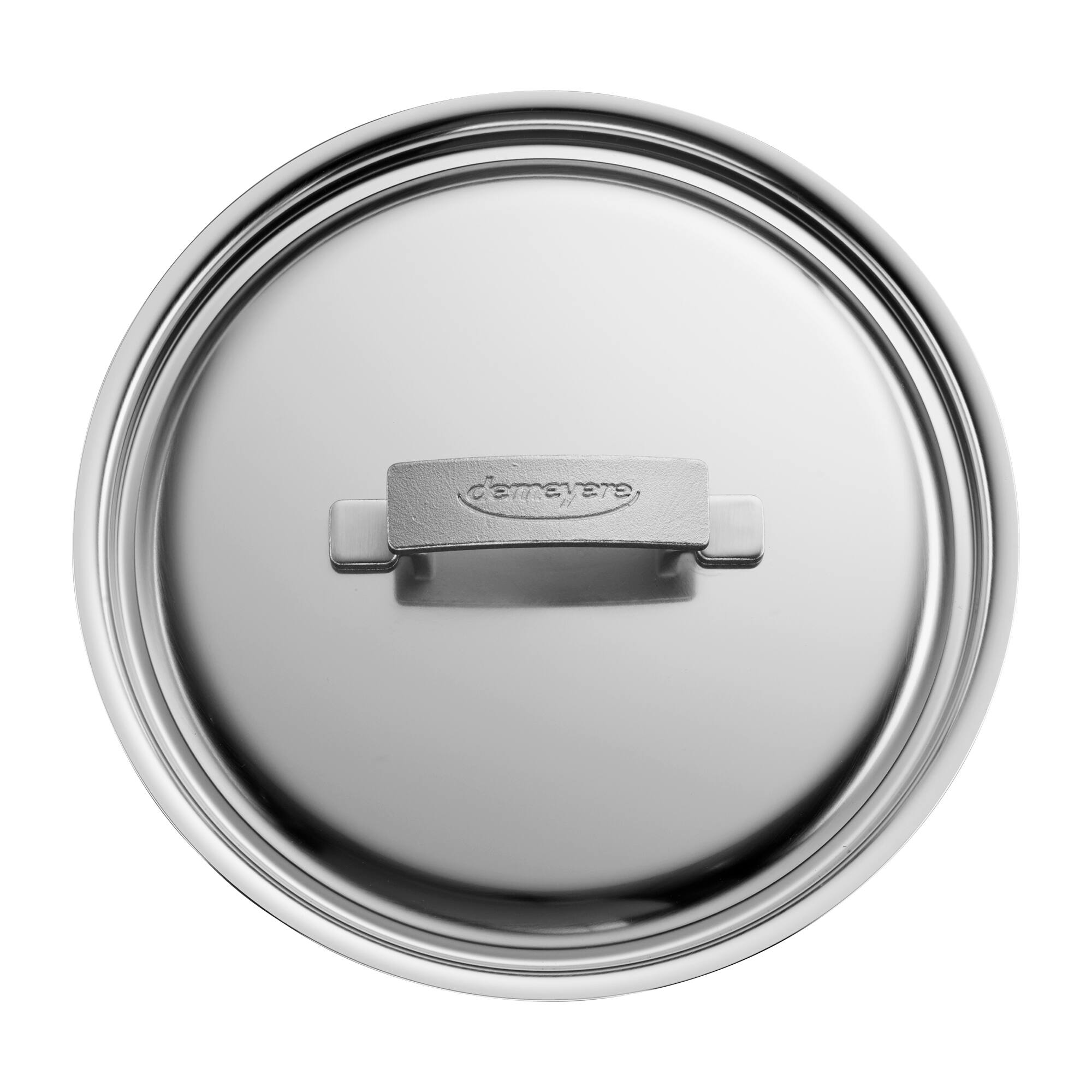 Alt View 3. Demeyere - Demeyere Industry 5-Ply 3-qt Stainless Steel Saute Pan with Handle Helper - Stainless Steel.