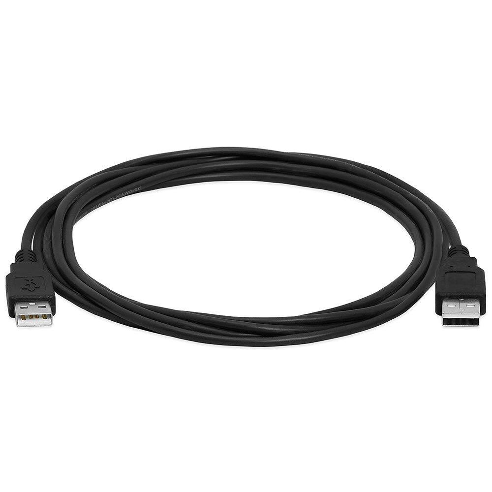 Angle. Cmple.com - USB A to A Cable 10ft Black USB-A 2.0 Male to Male 480Mbps High-Speed Data Cord - Black.