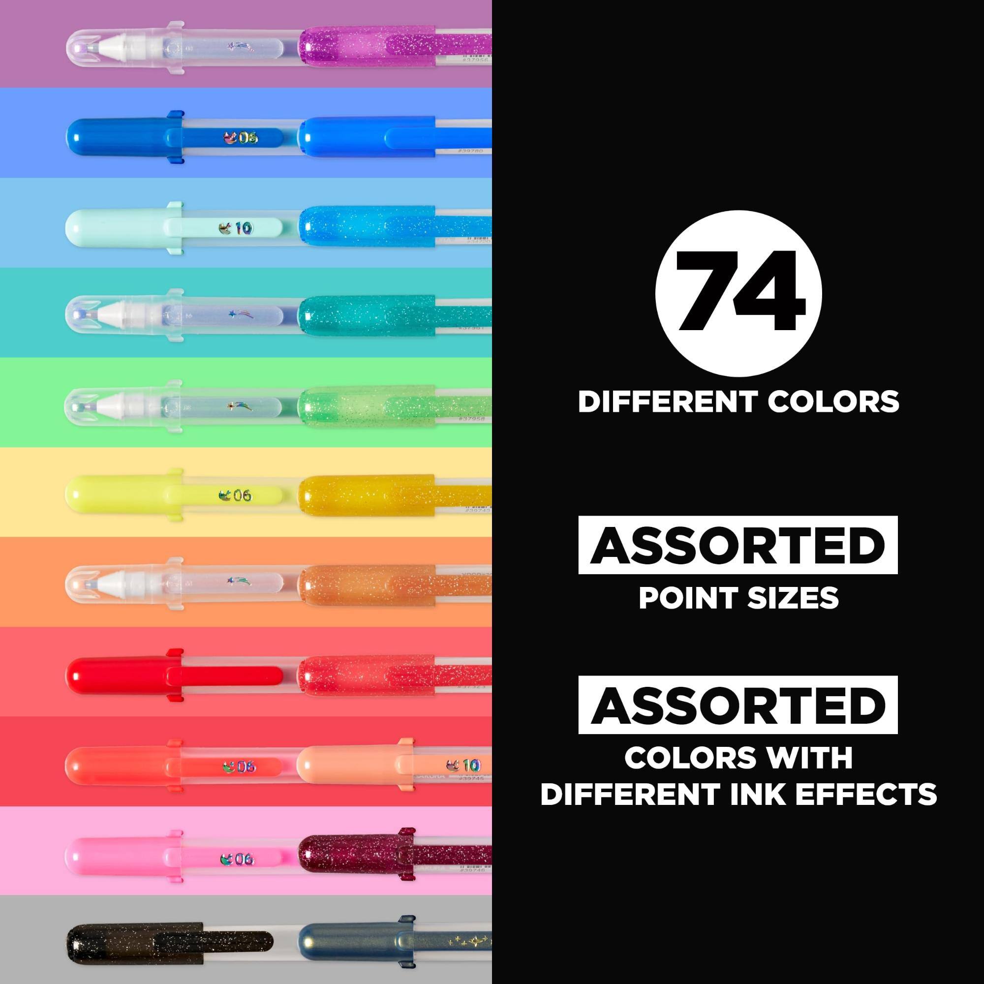 206
10
74
DIFFERENT COLORS
06
ASSORTED POINT SIZES
06
ASSORTED COLORS WITH DIFFERENT INK EFFECTS