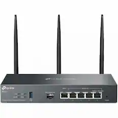 TP-Link ER705W
- WAN
- WAN/LAN 1
- WAN/LAN 2
- WAN/LAN 3
- WAN/LAN 4
- 1000M 100M/10M
- USB 2.0
- USB 3.0
- LAN 1
- LAN 2
- LAN 3
- LAN 4
- LAN 5
- Reset
Dual-band Wireless N 1100 Router