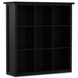 Simpli Home - Artisan 45 inch Tall Solid Wood 9 Cube Bookcase and Storage Unit - Black