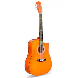 Winado - 41 Inch Steel-String Acoustic Guitar 6 String Right Handed for Srudent Adult Beginners - Orange