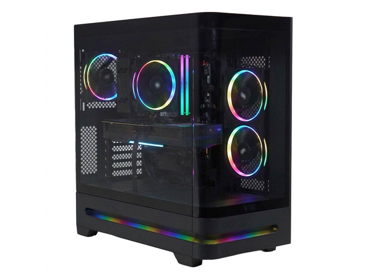 Alt View 3. Acer - Acer Nitro 85 Desktop, AMD Ryzen 7 8700F, RTX 5070, 16GB DDR5, 1TB SSD, Wi-Fi 7, Win 11.
