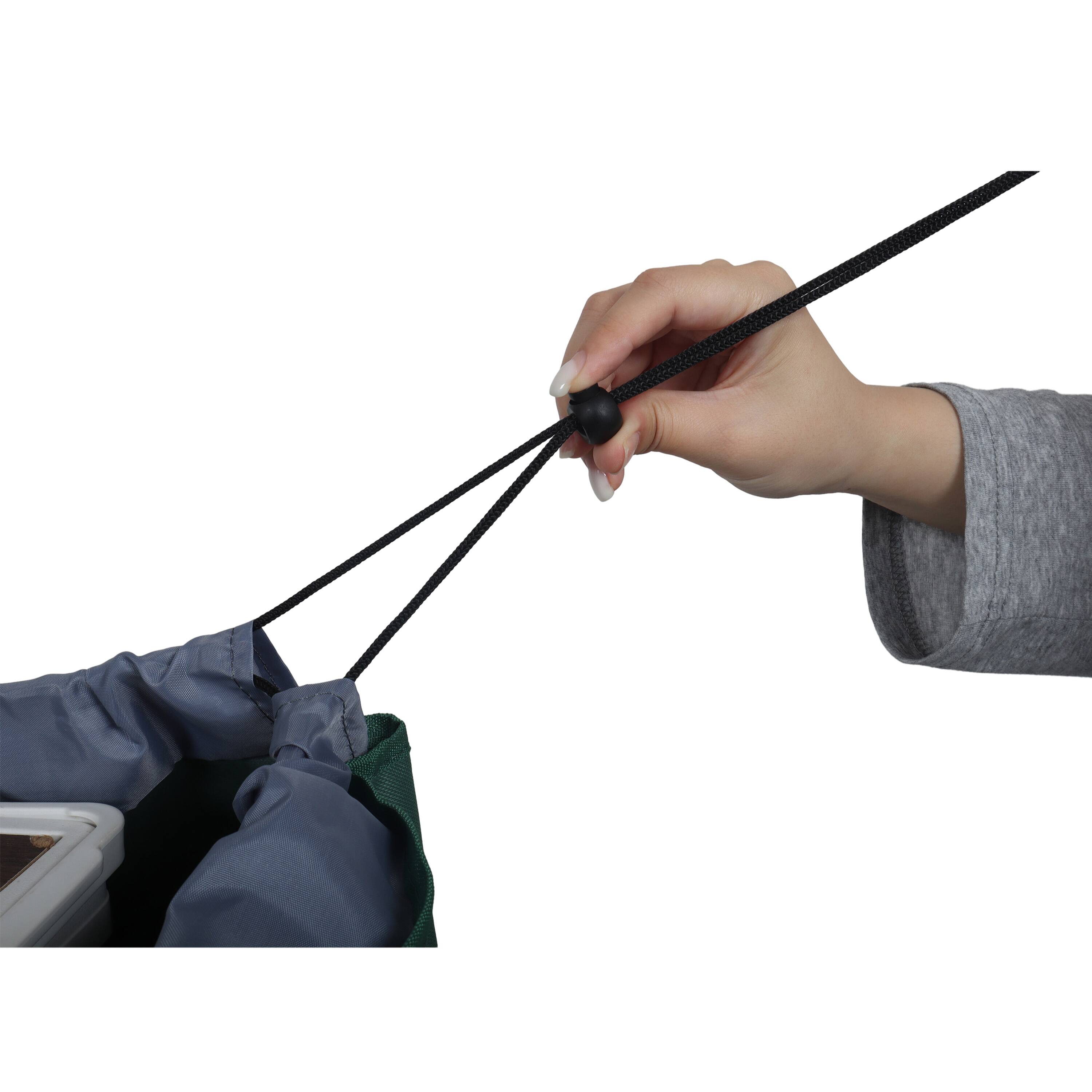 Alt View 6. Mondawe - Expandable Dual-Layer Wagon Utility Carts w/ 225LBS Capacity, 360° All-Terrain Wheels - Bright Green.